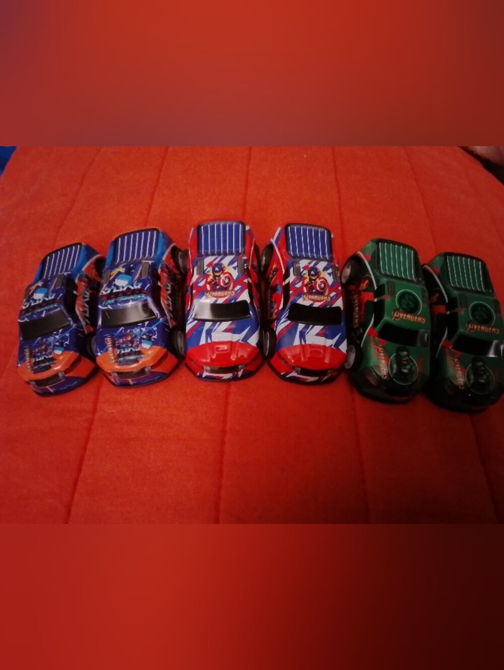 Marvel Avengers Push And Go toy cars Set Of 6